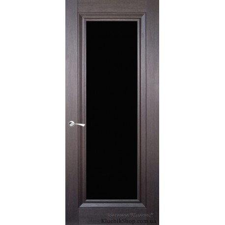 Двері CL-5 ПО / Чорне скло