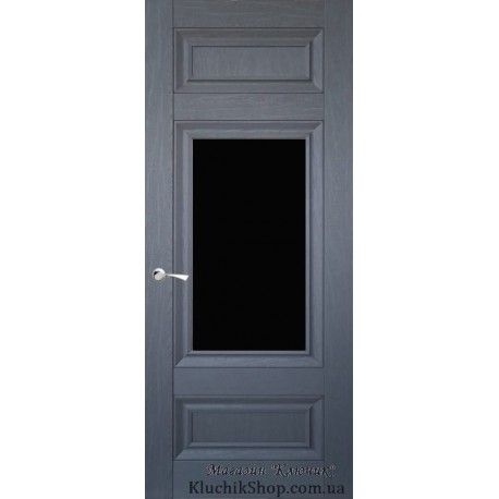 Двері CL-4 ПО-1 / Чорне скло